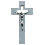 Silver Murano Crucifix with Silver Corpus cm.16- 6 1/4"