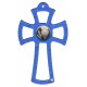 Murano Glass Cross Blue with Chalice cm.16- 6 1/4"