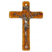 Topaz Murano Crucifix cm.6.5x10.5 x 2 1/2" x 4"