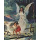 Alto cartel de Calidad de ángel de la guarda cm.20x25- 8 "x10"