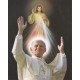 Alto cartel de la calidad del Papa Juan Pablo II y la misericordia divina cm.20x25- 8 "x10"