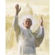 Alto cartel de la calidad del Papa Juan Pablo II cm.20x25- 8 "x10"