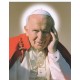 Alto cartel de la calidad del Papa Juan Pablo II cm.20x25- 8 "x10"