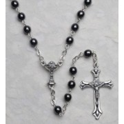 Communion Moonstone Rosary Simple Link 5mm Steel