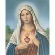 Immaculate Heart of Mary High Quality Print cm.20x25- 8"x10"