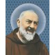 Padre Pio High Quality Print with Gold cm.20x25- 8"x10"