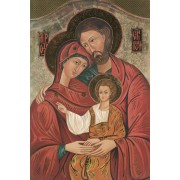  Icon Holy Family High Quality Print with Gold cm.20x25- 8"x10"