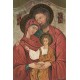  Icon Holy Family High Quality Print with Gold cm.20x25- 8"x10"