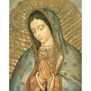 Guadalupe High Quality Print with Gold cm.20x25- 8"x10"