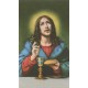 Tarjeta santa de Jesús para la comunión cm.7x12 - 2 3/4 "x 4 3/4"