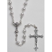 High Quality Imitation Pearl Rosary Simple Link 5mm and Chalice