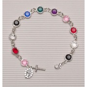 Silver Plated Rosary Bracelet Missionary