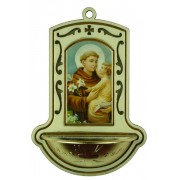St.Anthony White Water Font cm.9x13 - 3 1/2"x5"