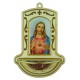 Sacred Heart of Jesus White Water Font cm.9x13 - 3 1/2"x5"
