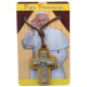 Good Shepherd/ Pope Francis Cross with Cord cm.3x2 - 1 1/4"x 3/4"