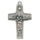 Good Shepherd/ Pope Francis Oxidized Cross cm.4 - 1 1/2"