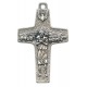 Cruz de metal oxidado Buen Pastor / Papa Francis cm.5 - 2" 