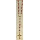 Communion Rose Scented Wood Rosary Gold Plated Simple Link 3mm