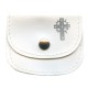 Small Rosary Pouch White cm.7x5- 2 3/4" x2 1/4"