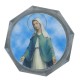 caja del rosario octogonal claro con la imagen milagrosa cm.5.4 - 2 1/8 "