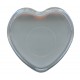 Boîte chapelet en forme de coeur transparent cm.4x4 - 1 1/2 "x 1 1/2"