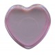 Heart Shaped Rosary Box Pink cm.4x4 - 1 1/2"x 1 1/2"