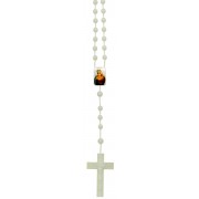  Immaculate Heart of Mary Plastic Cord Rosary Luminous mm.5