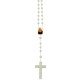 Immaculate Heart of Mary Plastic Cord Rosary Luminous mm.5