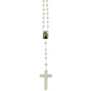 St.Theresa Plastic Cord Rosary Luminous mm.5
