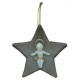 Brown Plastic Star with Luminous Baby Jesus cm.8.5- 3 1/4"