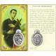 Prayer to Motherhood Prayer Card with Medal cm.8.5 x 5 - 3 1/4" x 2"