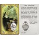 Prayer to/ St.Rita Prayer Card with Medal cm.8.5 x 5 - 3 1/4" x 2"