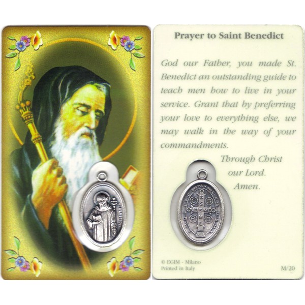 St. Benedict Medal Prayer Card (RR352)
