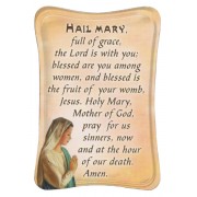 Hail Mary Mini Standing Plaque English cm.7x10 - 3"x4"