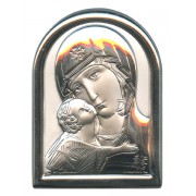 Mother and Child Plaque with Stand Mother of Pearl Frame cm.6x4.5 - 2 1/4"x 1 3/4"
