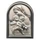 Guardian Angel Plaque with Stand Brown Frame cm.6x4.5 - 2 1/4"x 1 3/4"