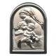 Guardian Angel Plaque with Stand Mother of Pearl Frame cm.6x4.5 - 2 1/4"x 1 3/4"