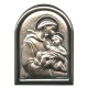 St.Anthony Plaque with Stand Brown Frame cm.6x4.5 - 2 1/4"x 1 3/4"
