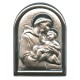 St.Anthony Plaque with Stand Mother of Pearl Frame cm.6x4.5 - 2 1/4"x 1 3/4"