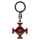 Holy Spirit Silver with Red Enamel Keychain cm.4.5- 1 3/4"