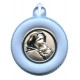 Medalla para cuna en azul de feruzzi cm.8.5- 3 1/4"