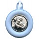Médaille pour berceau en bleu Ange Gardien cm.8.5- 3 1/4"