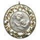 Guardian Angel Sterling Silver Medal on Pewter Silver Plated cm.8