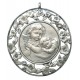 Guardian Angel Sterling Silver Medal on Pewter Silver Plated cm.8