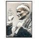 Pope John Paul II Silver Laminated Picture cm.13x18- 5 1/4" x7"