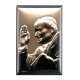 Pope John Paul II Silver Laminated Picture cm.4x6- 1 1/2"x 2 1/4"