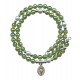 Wraparound Rosary Bracelet mm.6 Emerald