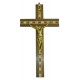 Crucifix with Gold Plated Corpus cm.21- 8 1/4"