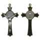 St.Benedict  Metal Crucifix Gold Plated cm.8 - 3"