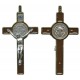 Crucifix de Saint Benoit émaillée et plaqué or cm.8 - 3"